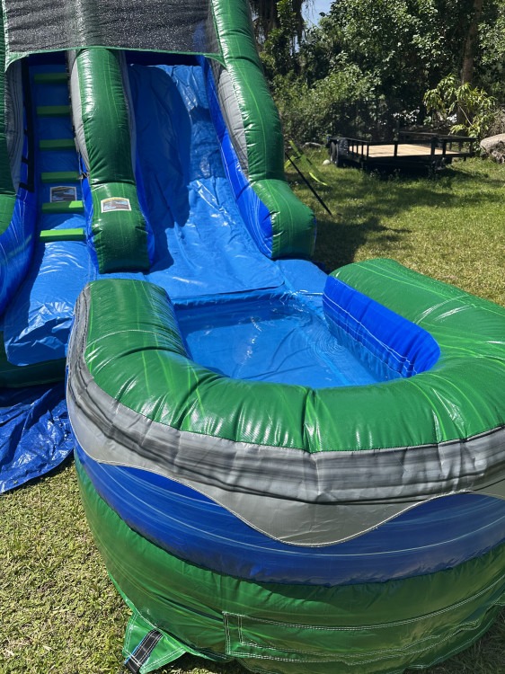 12' Tropical Inflatable Slide Wet/Dry