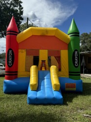 crayon bounce house