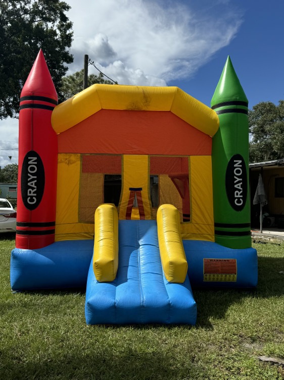crayon bounce house